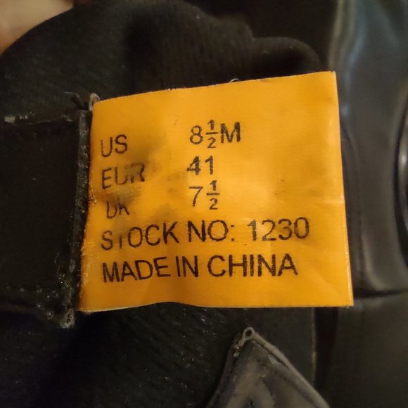 ROAD WOLF VINTAGE BLACK LEATHER METAL TIP WOMAN'S PULL ON COWBOY BOOTS SIZE 8.5 - Picture 12 of 14